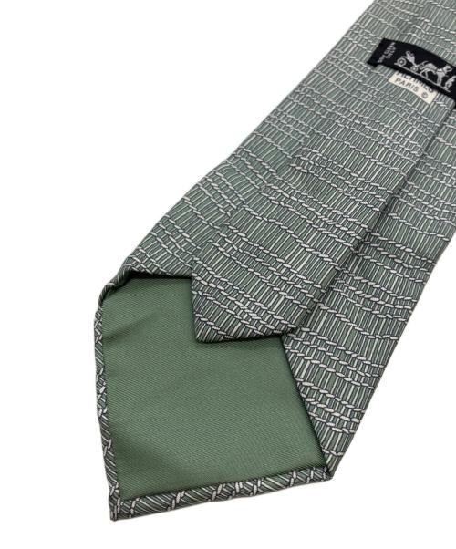 HERMES（エルメス）HERMES (エルメス) シルクネクタイ 黄緑 サイズ:不明の古着・服飾アイテム