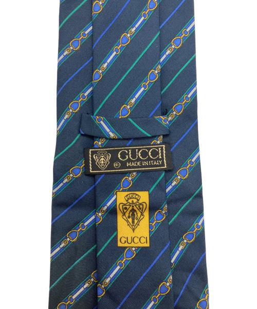 GUCCI（グッチ）GUCCI (グッチ) シルクネクタイ ネイビー サイズ:不明の古着・服飾アイテム