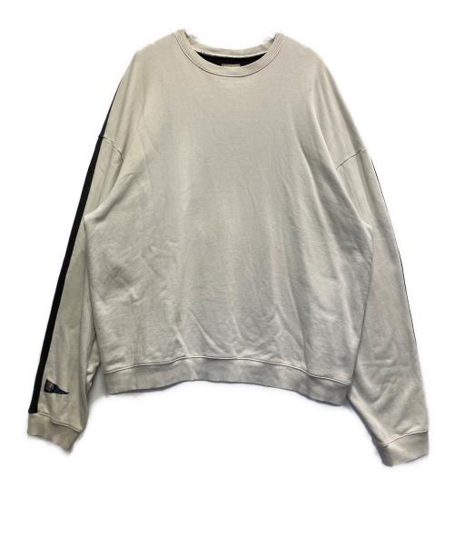 KAPITAL（キャピタル）KAPITAL (キャピタル) 21AW 2TONE BIGスウェット ベージュ サイズ:FREEの古着・服飾アイテム