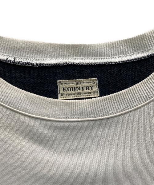 KAPITAL（キャピタル）KAPITAL (キャピタル) 21AW 2TONE BIGスウェット ベージュ サイズ:FREEの古着・服飾アイテム
