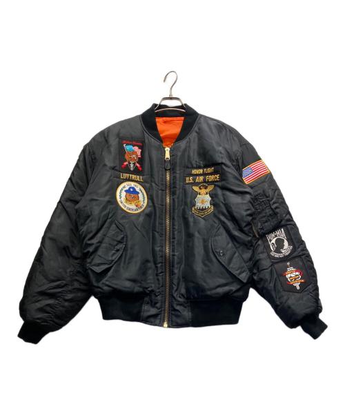 ALPHA（アルファ）ALPHA (アルファ) MA-1ジャケット ブラック サイズ:Mの古着・服飾アイテム