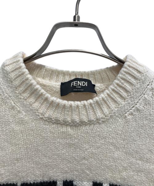 FENDI（フェンディ）FENDI (フェンディ) 厚手ニット ベージュ サイズ:50の古着・服飾アイテム
