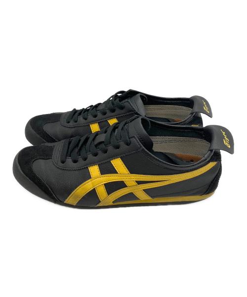 Onitsuka Tiger（オニツカタイガー）Onitsuka Tiger (オニツカタイガー) ローカットスニーカー ブラック×イエロー サイズ:27の古着・服飾アイテム