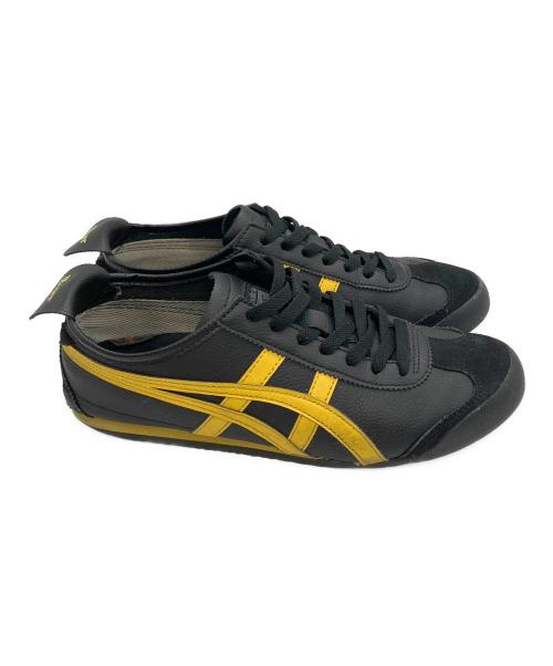 Onitsuka Tiger（オニツカタイガー）Onitsuka Tiger (オニツカタイガー) ローカットスニーカー ブラック×イエロー サイズ:27の古着・服飾アイテム