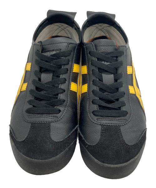 Onitsuka Tiger（オニツカタイガー）Onitsuka Tiger (オニツカタイガー) ローカットスニーカー ブラック×イエロー サイズ:27の古着・服飾アイテム
