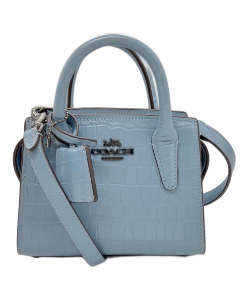 COACH（コーチ）COACH (コーチ) Andrea Mini Carryal スカイブルーの古着・服飾アイテム