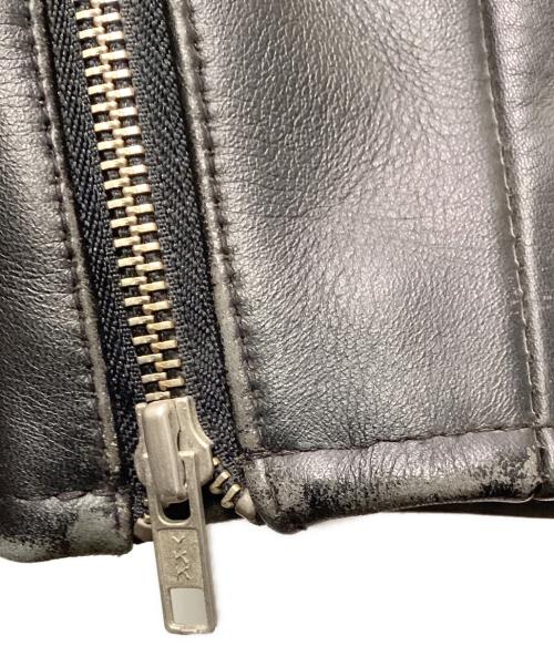 HARLEY-DAVIDSON（ハーレーダビッドソン）HARLEY-DAVIDSON (ハーレーダビッドソン) シングルレザージャケット ブラック サイズ:Lの古着・服飾アイテム