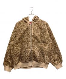 SUPREME（シュプリーム）の古着「Pilled Zip Up Hooded Sweatshirt "Cheetah"」｜ベージュ