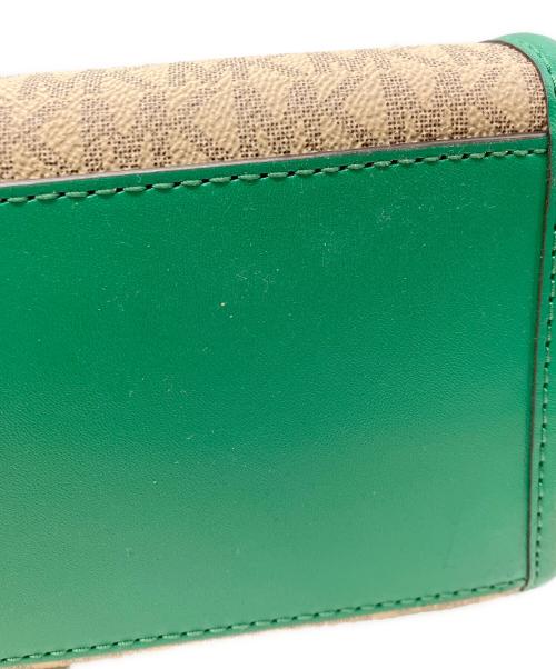 MICHAEL KORS（マイケルコース）MICHAEL KORS (マイケルコース) トートバッグ ベージュ×グリーンの古着・服飾アイテム