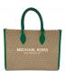 MICHAEL KORS（マイケルコース）の古着「トートバッグ」｜ベージュ×グリーン