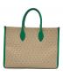MICHAEL KORS (マイケルコース) トートバッグ ベージュ×グリーン：10000円