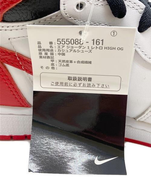 NIKE（ナイキ）NIKE (ナイキ) Air Jordan 1 High OG レッド サイズ:27 未使用品の古着・服飾アイテム