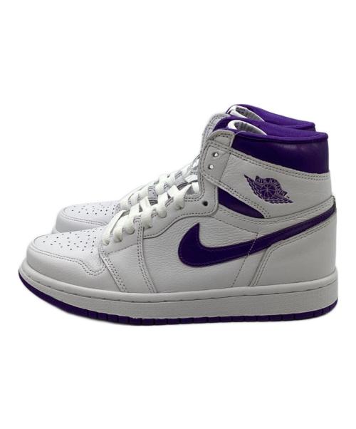 NIKE（ナイキ）NIKE (ナイキ) WMNS Air JORDAN 1 HIGH OG パープル サイズ:23.5 未使用品の古着・服飾アイテム