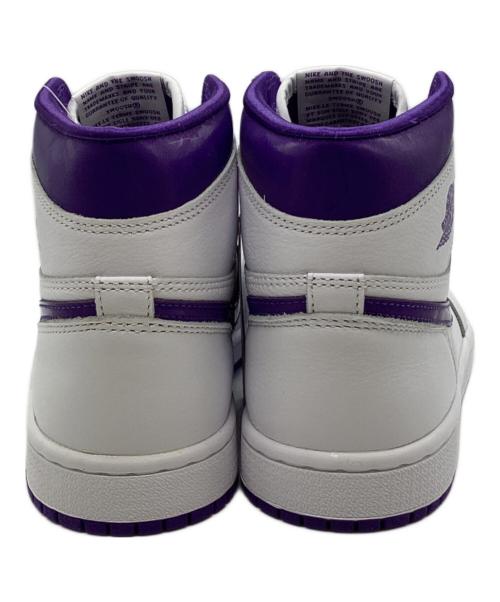 NIKE（ナイキ）NIKE (ナイキ) WMNS Air JORDAN 1 HIGH OG パープル サイズ:23.5 未使用品の古着・服飾アイテム