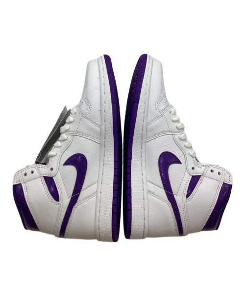 NIKE（ナイキ）NIKE (ナイキ) WMNS Air JORDAN 1 HIGH OG パープル サイズ:23.5 未使用品の古着・服飾アイテム