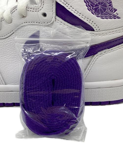 NIKE（ナイキ）NIKE (ナイキ) WMNS Air JORDAN 1 HIGH OG パープル サイズ:23.5 未使用品の古着・服飾アイテム