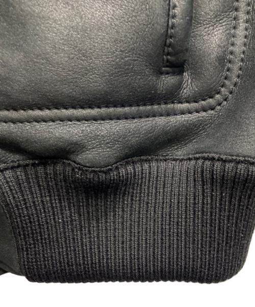 UMIT BENAN（ウミットベナン）UMIT BENAN (ウミットベナン) ラムレザージャケット ブラック サイズ:46の古着・服飾アイテム