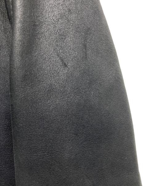 UMIT BENAN（ウミットベナン）UMIT BENAN (ウミットベナン) ラムレザージャケット ブラック サイズ:46の古着・服飾アイテム