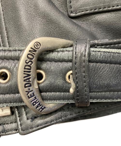 HARLEY-DAVIDSON（ハーレーダビッドソン）HARLEY-DAVIDSON (ハーレーダビッドソン) ダブルライダースジャケット ブラック サイズ:Lの古着・服飾アイテム