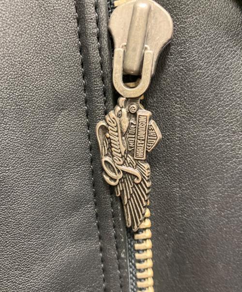 HARLEY-DAVIDSON（ハーレーダビッドソン）HARLEY-DAVIDSON (ハーレーダビッドソン) ダブルライダースジャケット ブラック サイズ:Lの古着・服飾アイテム