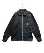 stussyステューシー）の古着「ワークシャツ」｜ブラック