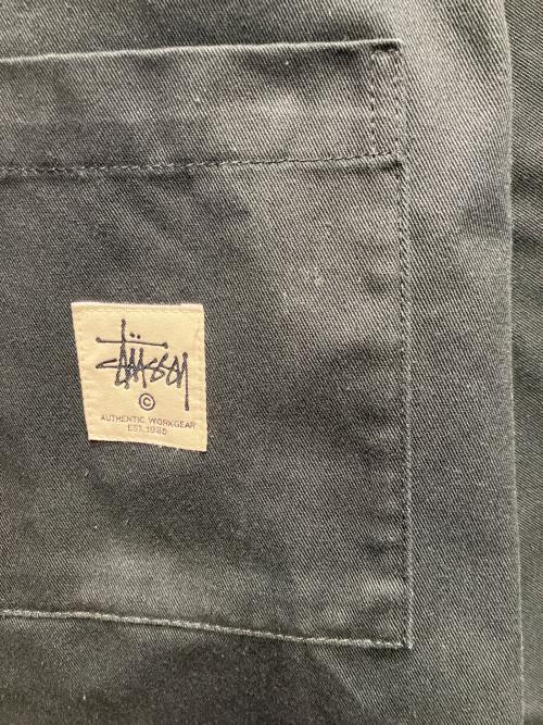 stussy（ステューシー）stussy (ステューシー) ワークシャツ ブラック サイズ:Mの古着・服飾アイテム