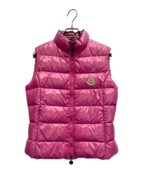 MONCLER（モンクレール）MONCLER (モンクレール) ダウンベスト ピンク サイズ:XSの古着・服飾アイテム