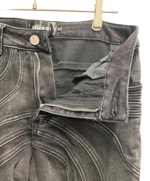 GUAPI（グアピ）GUAPI (グアピ) デニムパンツ ブラック サイズ:W28の古着・服飾アイテム
