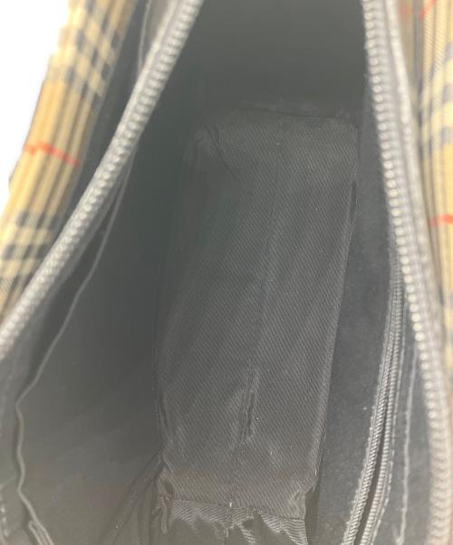 BURBERRY（バーバリー）BURBERRY (バーバリー) ハンドバッグ ベージュ×ブラックの古着・服飾アイテム