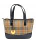 BURBERRY（バーバリー）の古着「ハンドバッグ」｜ベージュ×ブラック