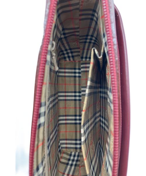 BURBERRY（バーバリー）BURBERRY (バーバリー) ショルダーバッグ ボルドーの古着・服飾アイテム