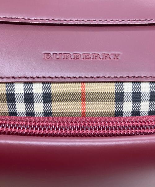 BURBERRY（バーバリー）BURBERRY (バーバリー) ショルダーバッグ ボルドーの古着・服飾アイテム