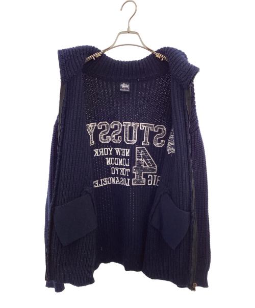 stussy（ステューシー）stussy (ステューシー) ドライバーズニット ネイビー サイズ:Lの古着・服飾アイテム