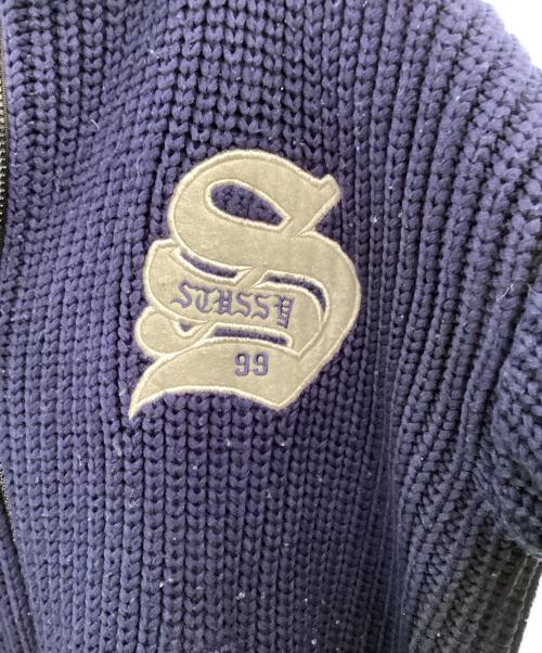 stussy（ステューシー）stussy (ステューシー) ドライバーズニット ネイビー サイズ:Lの古着・服飾アイテム