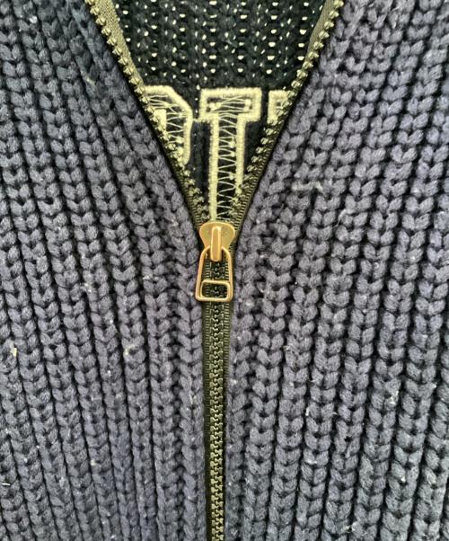 stussy（ステューシー）stussy (ステューシー) ドライバーズニット ネイビー サイズ:Lの古着・服飾アイテム