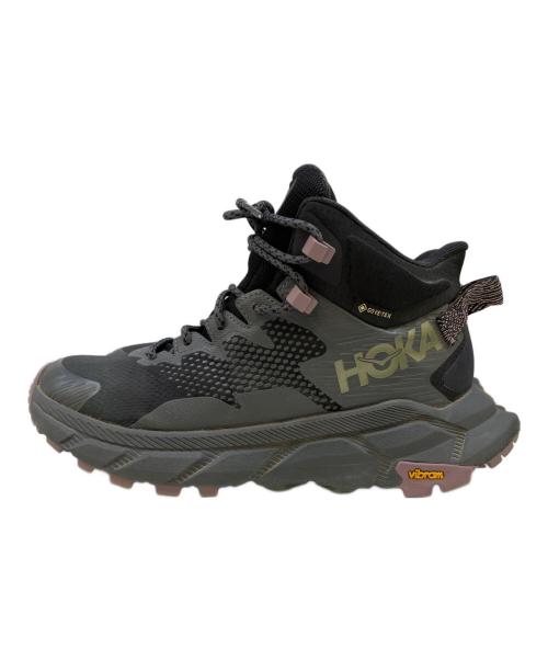 HOKA（ホカ）HOKA (ホカ) トレッキングシューズ ブラック サイズ:22.5の古着・服飾アイテム