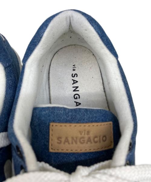 via SANGACIO（ヴィア・サンガチオ）via SANGACIO (ヴィア・サンガチオ) スニーカー ブルー サイズ:29.5の古着・服飾アイテム