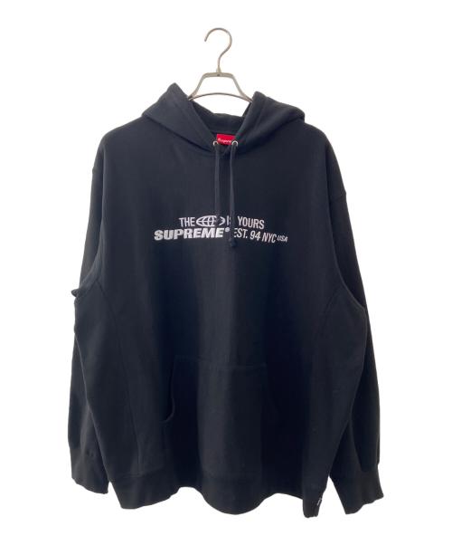 SUPREME（シュプリーム）Supreme (シュプリーム) プルオーバーパーカー ブラック サイズ:XLの古着・服飾アイテム