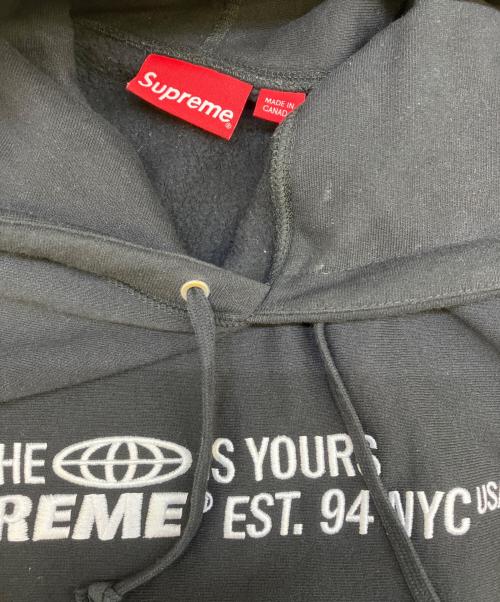 SUPREME（シュプリーム）Supreme (シュプリーム) プルオーバーパーカー ブラック サイズ:XLの古着・服飾アイテム