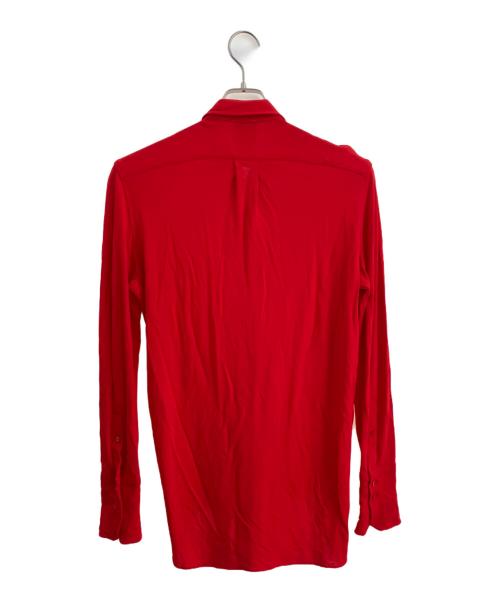 patou（パトゥ）patou (パトゥ) ピーターパンカラージャージーブラウス レッド サイズ:40の古着・服飾アイテム