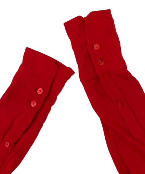 patou（パトゥ）patou (パトゥ) ピーターパンカラージャージーブラウス レッド サイズ:40の古着・服飾アイテム