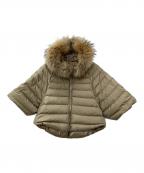 TATRASタトラス）の古着「MALE（マーレ）リバーシブルポンチョダウンジャケット」｜ベージュ