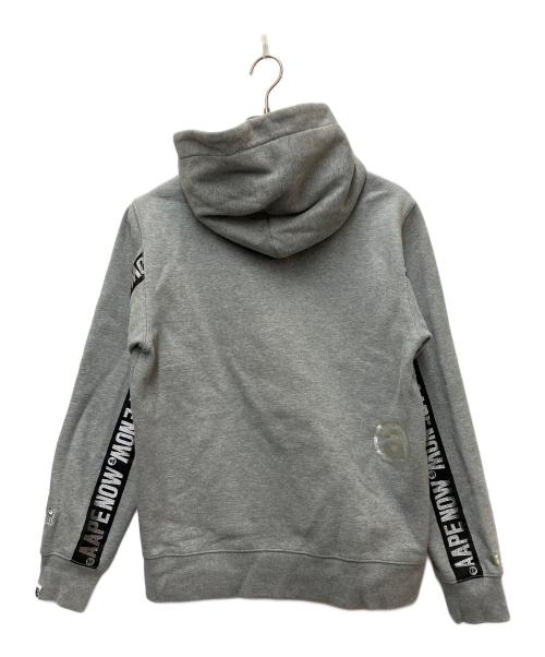 A BATHING APE（ア ベイシング エイプ）A BATHING APE (ア ベイシング エイプ) ジップパーカー グレー サイズ:Lの古着・服飾アイテム