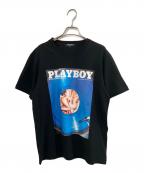 PLAY BOY×MARBLESプレイボーイ×マーブルズ）の古着「半袖Tシャツ」｜ブラック