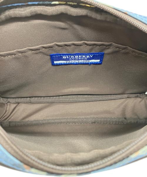BURBERRY BLUE LABEL（バーバリー ブルー レーベル）BURBERRY BLUE LABEL (バーバリー ブルー レーベル) アクセサリーポーチ ブルーの古着・服飾アイテム