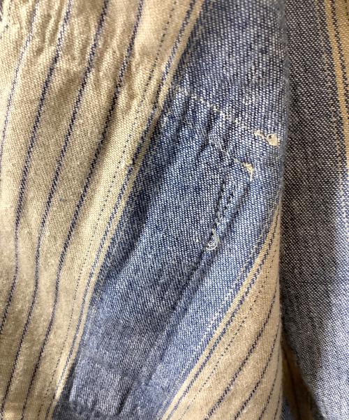 BROOKS & DUNN（ブルックス＆ダン）BROOKS & DUNN (ブルックス＆ダン) 長袖シャツ ベージュ×ブルー サイズ:16・34の古着・服飾アイテム