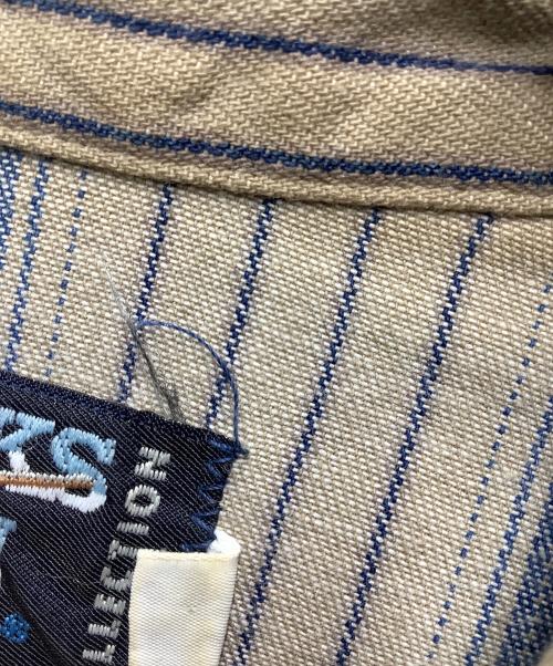 BROOKS & DUNN（ブルックス＆ダン）BROOKS & DUNN (ブルックス＆ダン) 長袖シャツ ベージュ×ブルー サイズ:16・34の古着・服飾アイテム