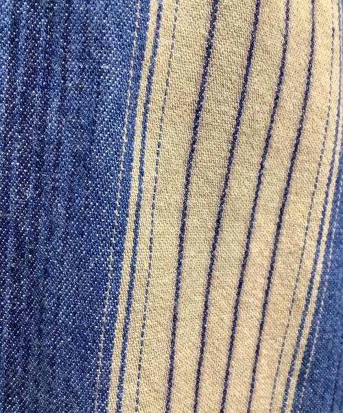 BROOKS & DUNN（ブルックス＆ダン）BROOKS & DUNN (ブルックス＆ダン) 長袖シャツ ベージュ×ブルー サイズ:16・34の古着・服飾アイテム