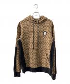 COACHコーチ）の古着「プルオーバーパーカー」｜ベージュ