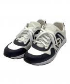 GUCCIグッチ）の古着「ローカットスニーカー」｜ホワイト×ネイビー